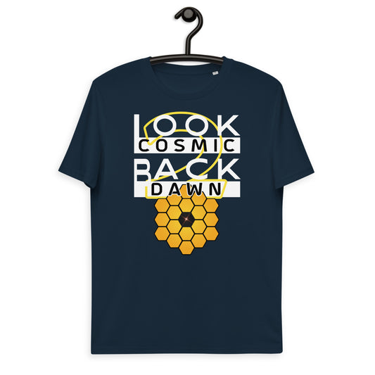 Unisex organic cotton t-shirt - JWST Looks Back With Hexagons