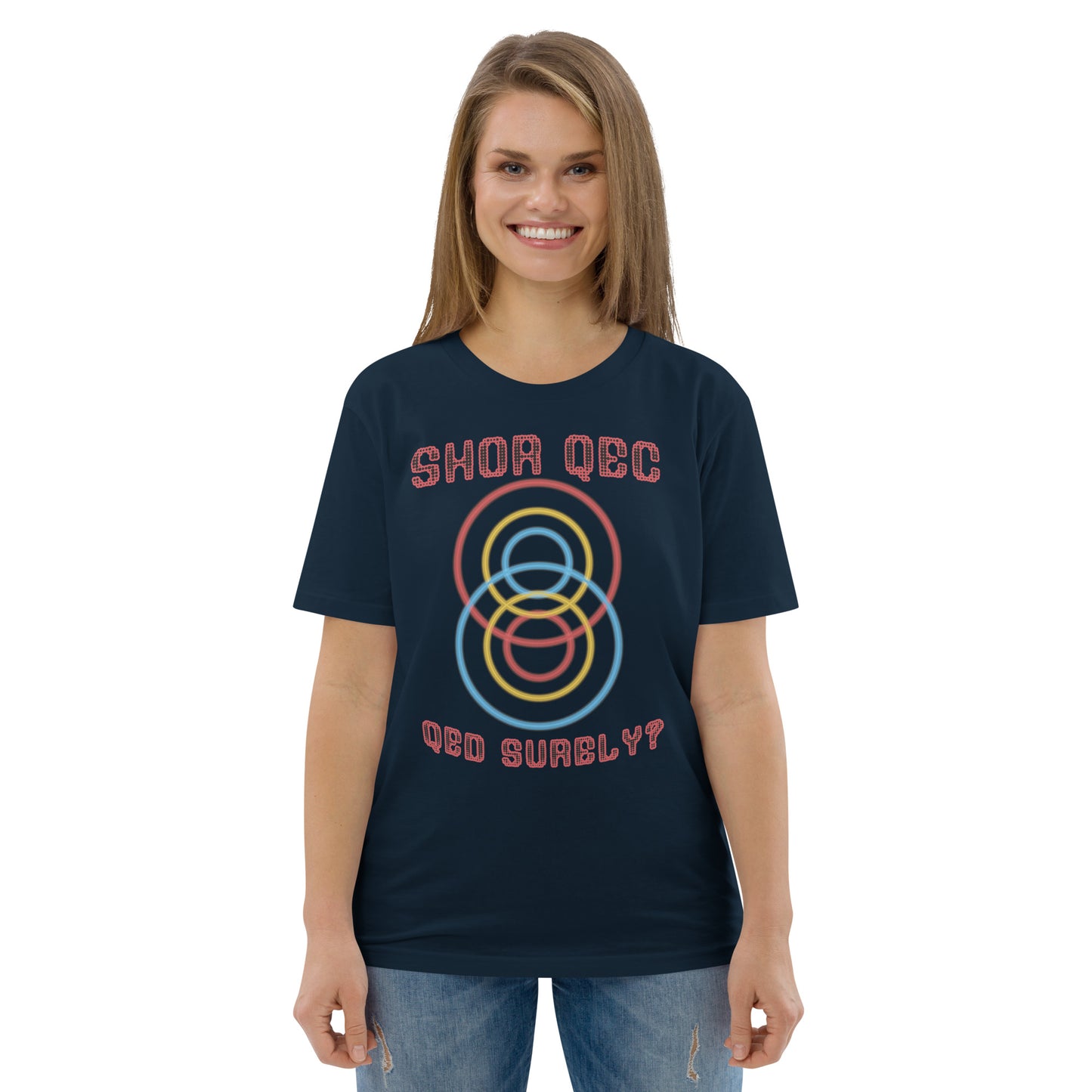 Unisex organic cotton t-shirt - Shor QEC, QED Surely?