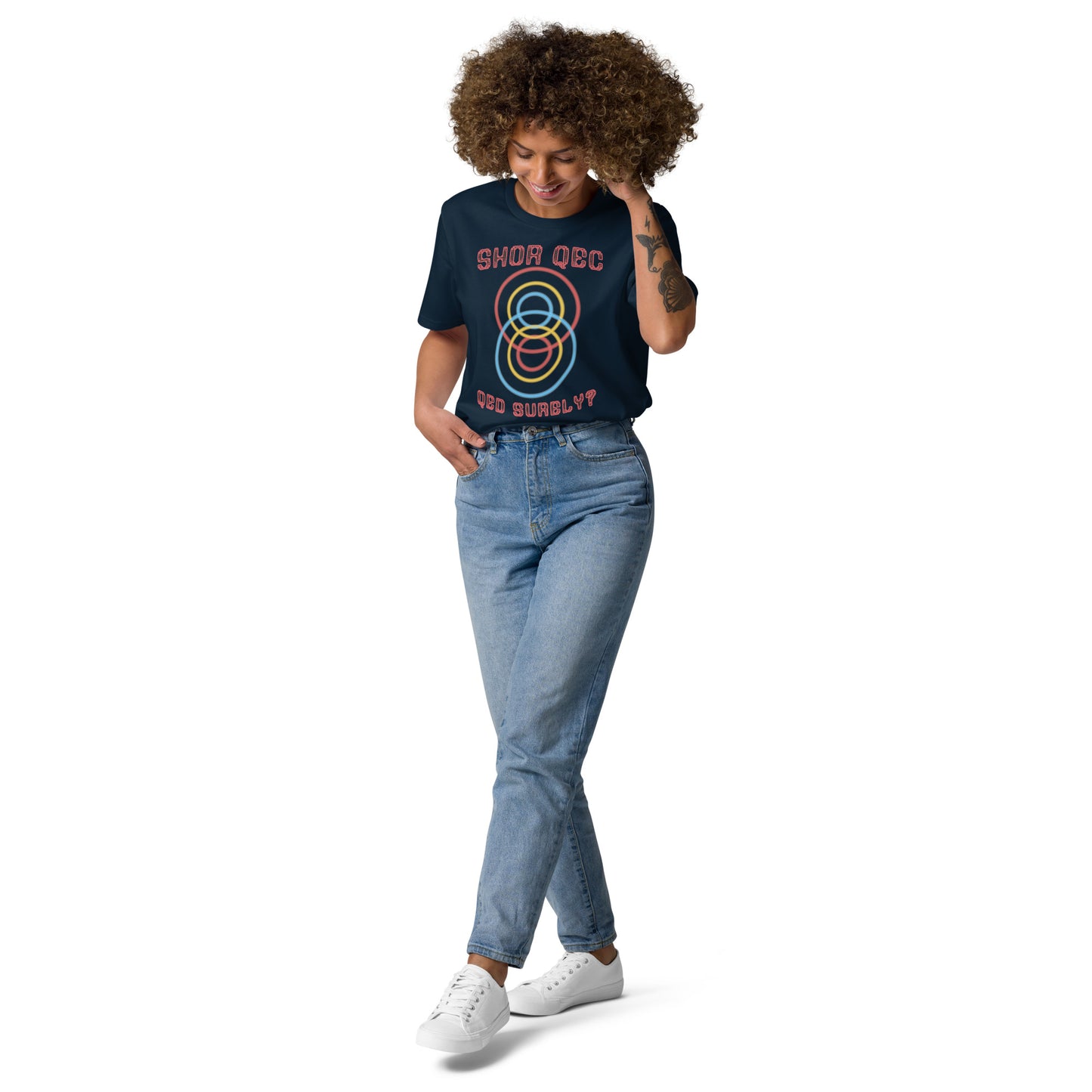Unisex organic cotton t-shirt - Shor QEC, QED Surely?