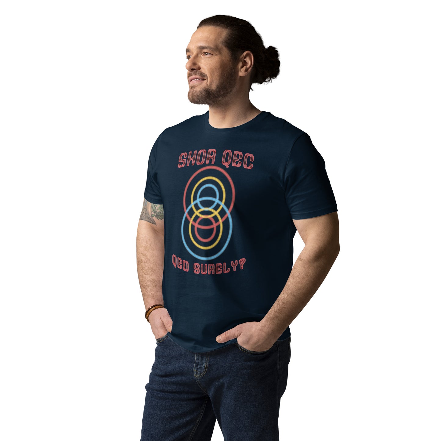 Unisex organic cotton t-shirt - Shor QEC, QED Surely?