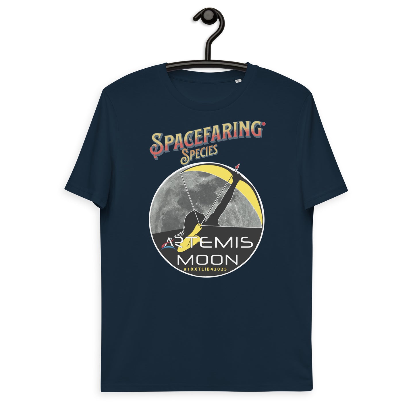 Unisex organic cotton t-shirt - A True Spacefaring Series With #1XXTLIB42025