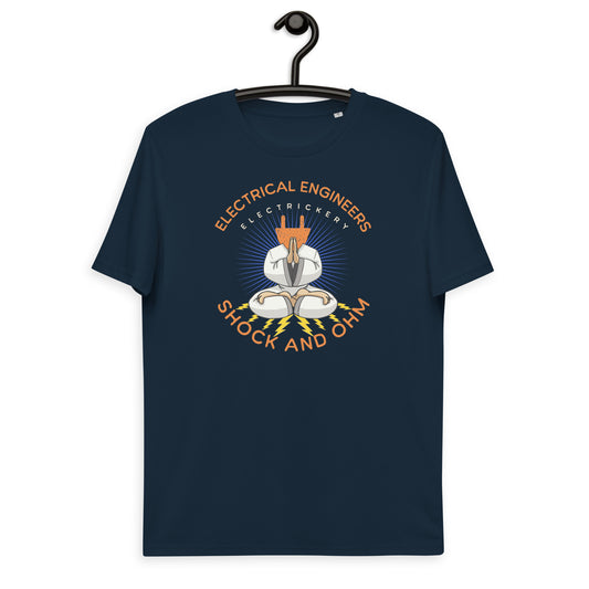Unisex organic cotton t-shirt - Electrical Engineers Shock & Ohm