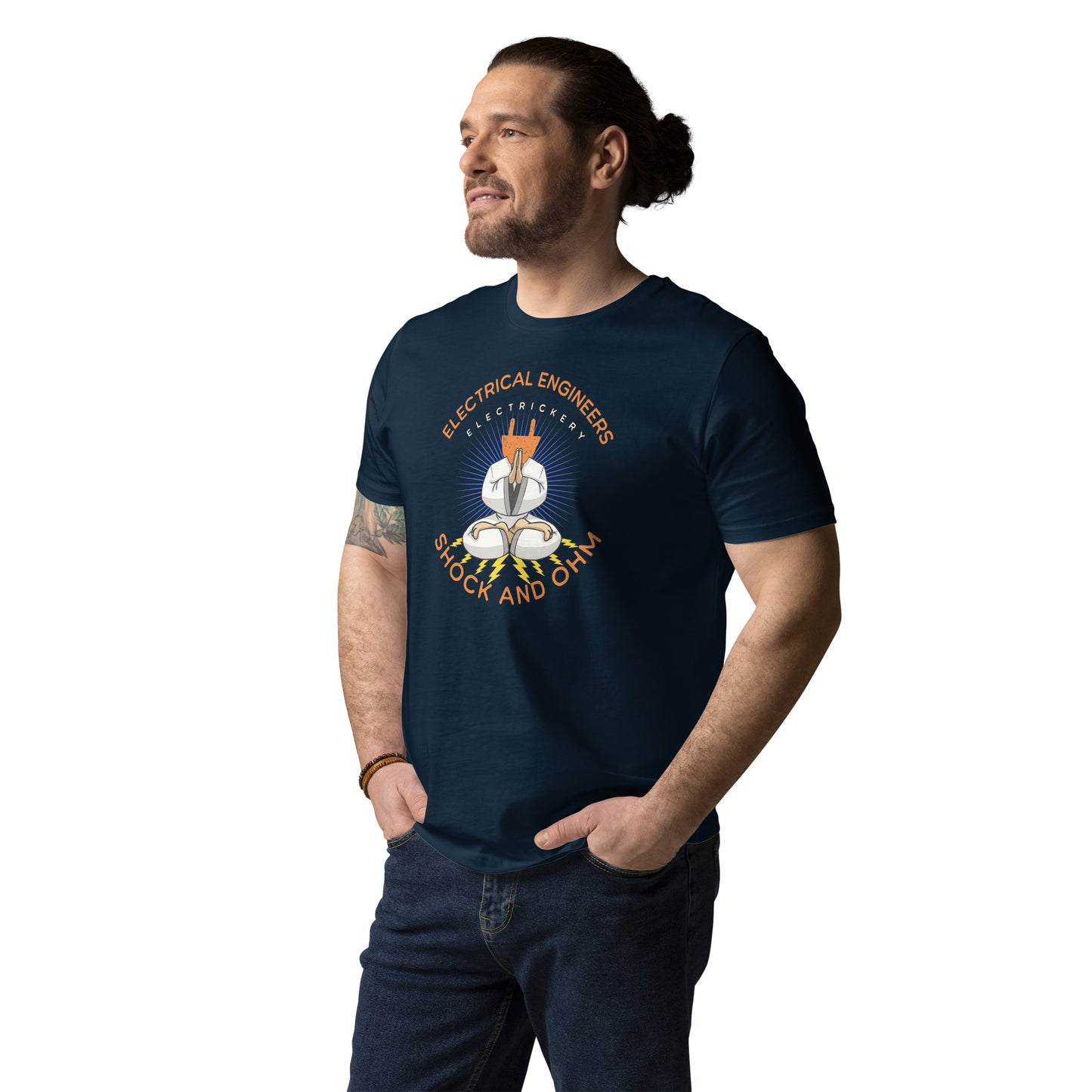 Unisex organic cotton t-shirt - Electrical Engineers Shock & Ohm