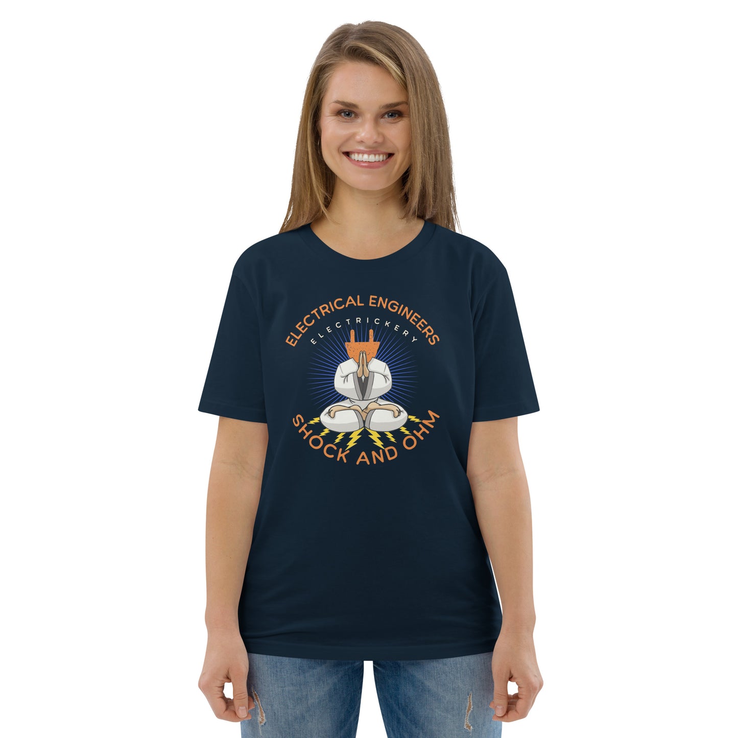 Unisex organic cotton t-shirt - Electrical Engineers Shock & Ohm