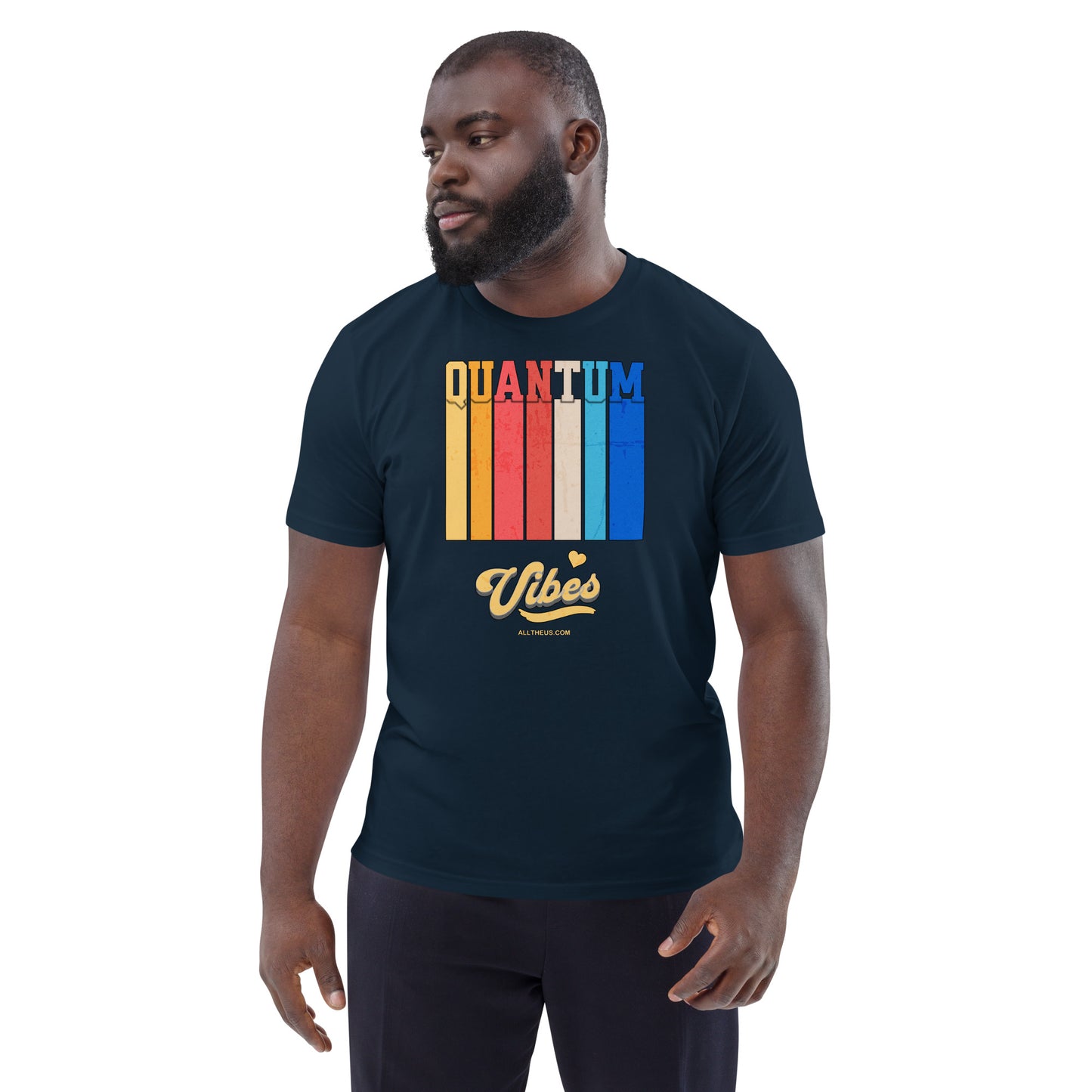 Unisex organic cotton t-shirt - Quantum Vibes