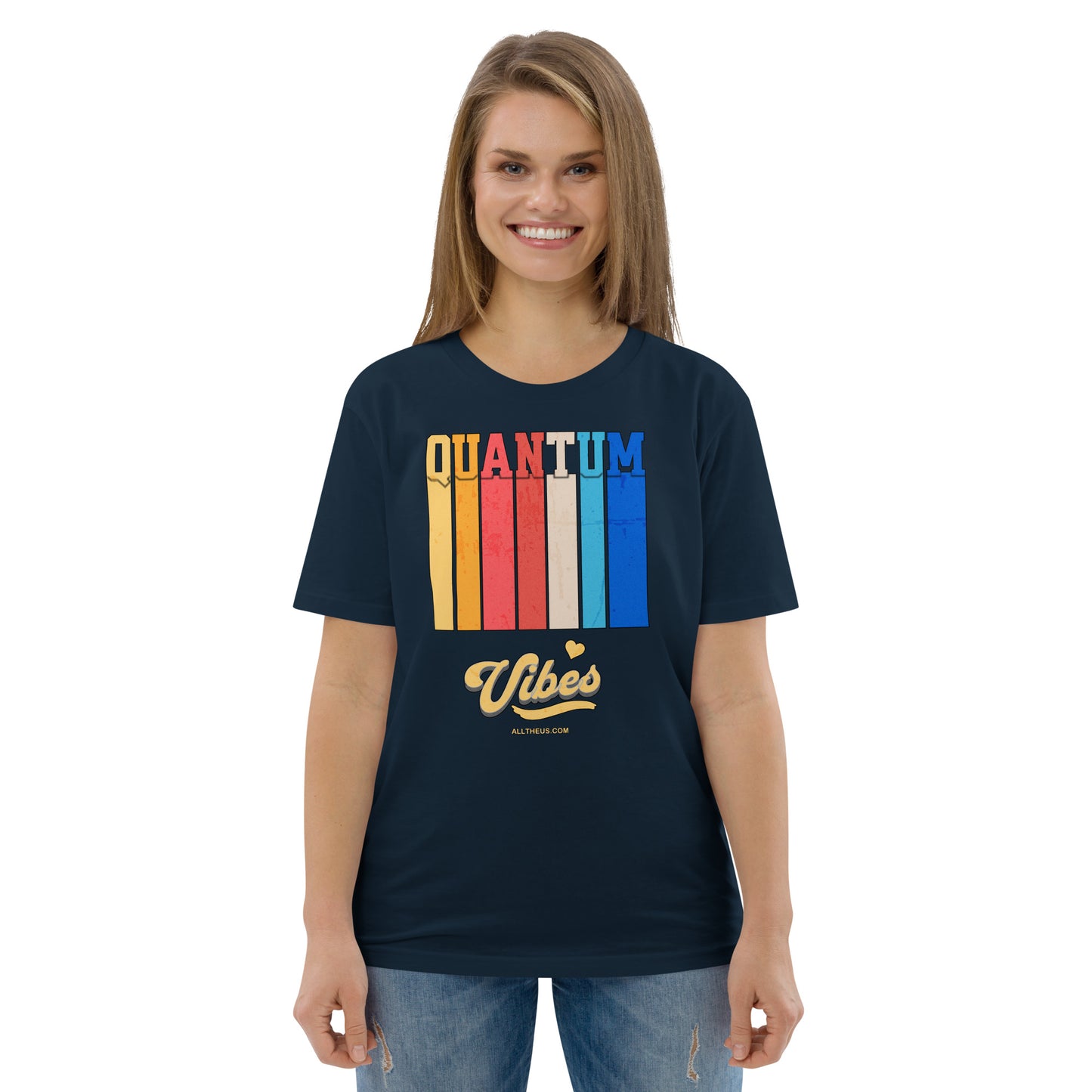 Unisex organic cotton t-shirt - Quantum Vibes