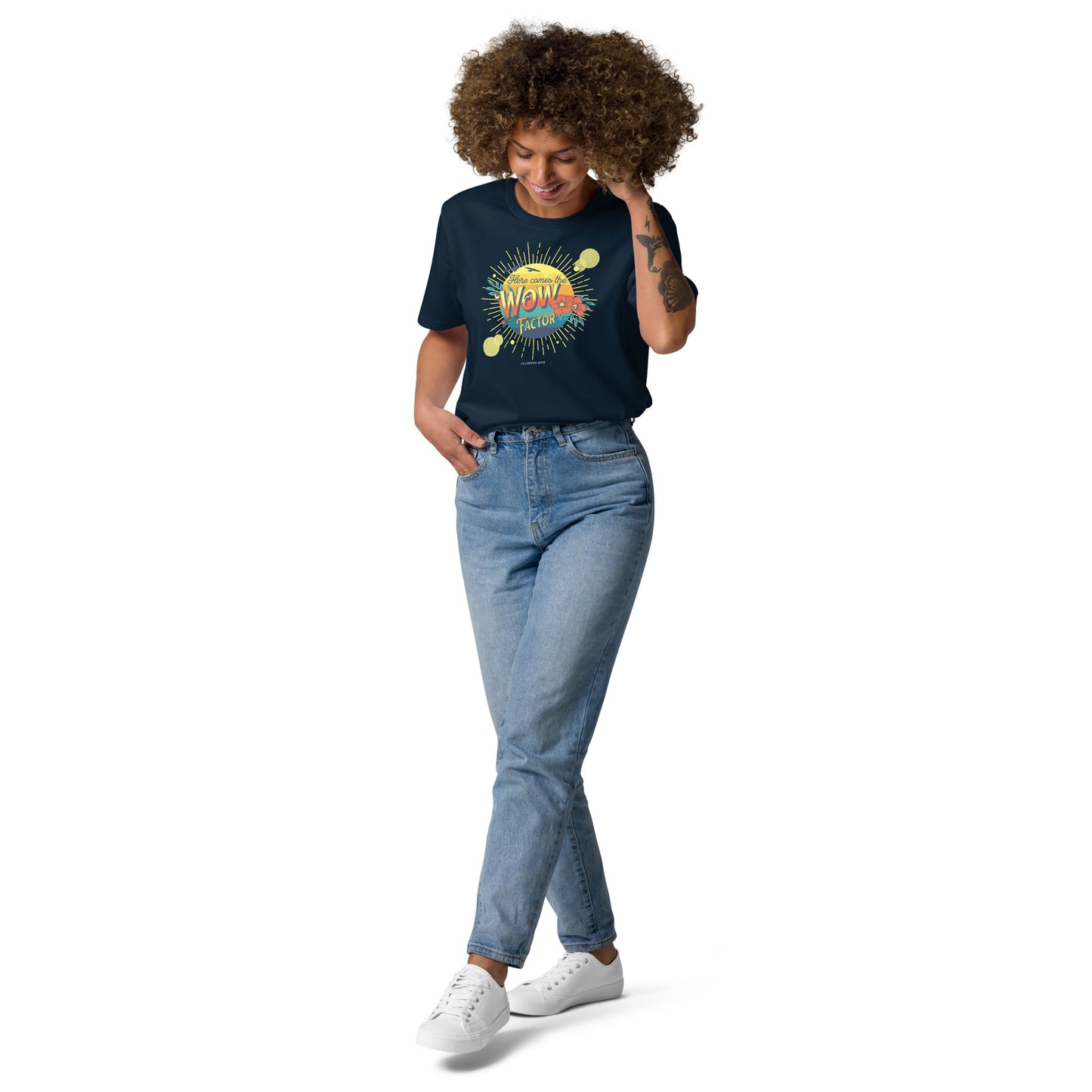 Unisex organic cotton t-shirt - Here Comes The Sun's Wow Factor