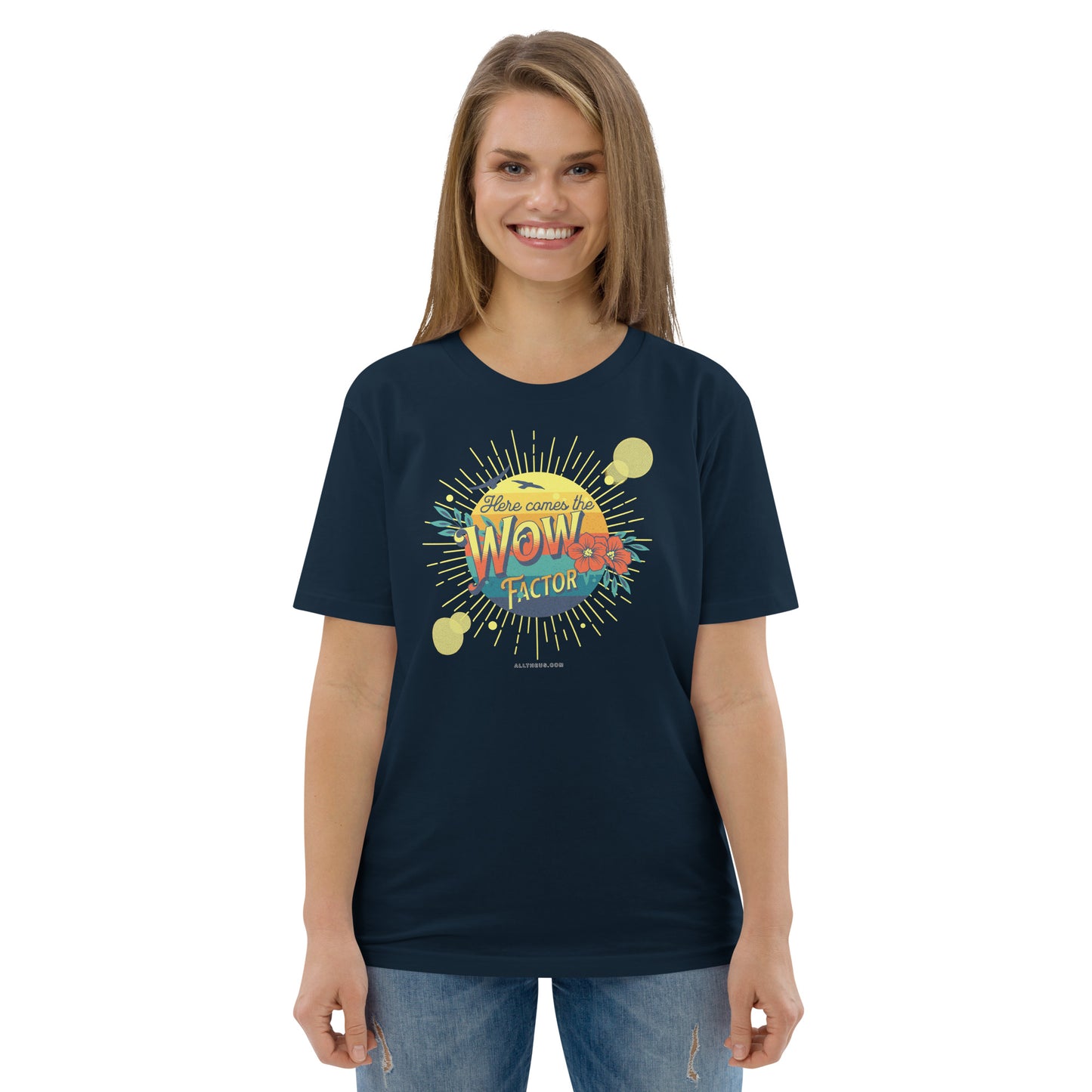 Unisex organic cotton t-shirt - Here Comes The Sun's Wow Factor