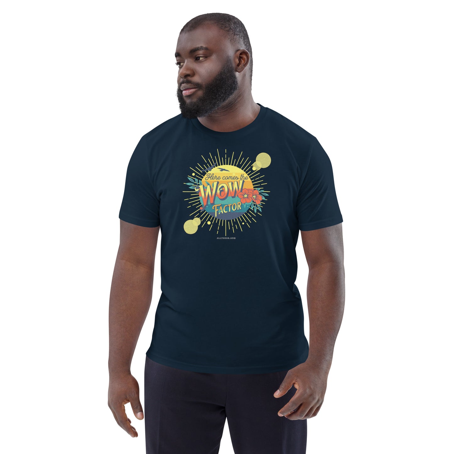 Unisex organic cotton t-shirt - Here Comes The Sun's Wow Factor
