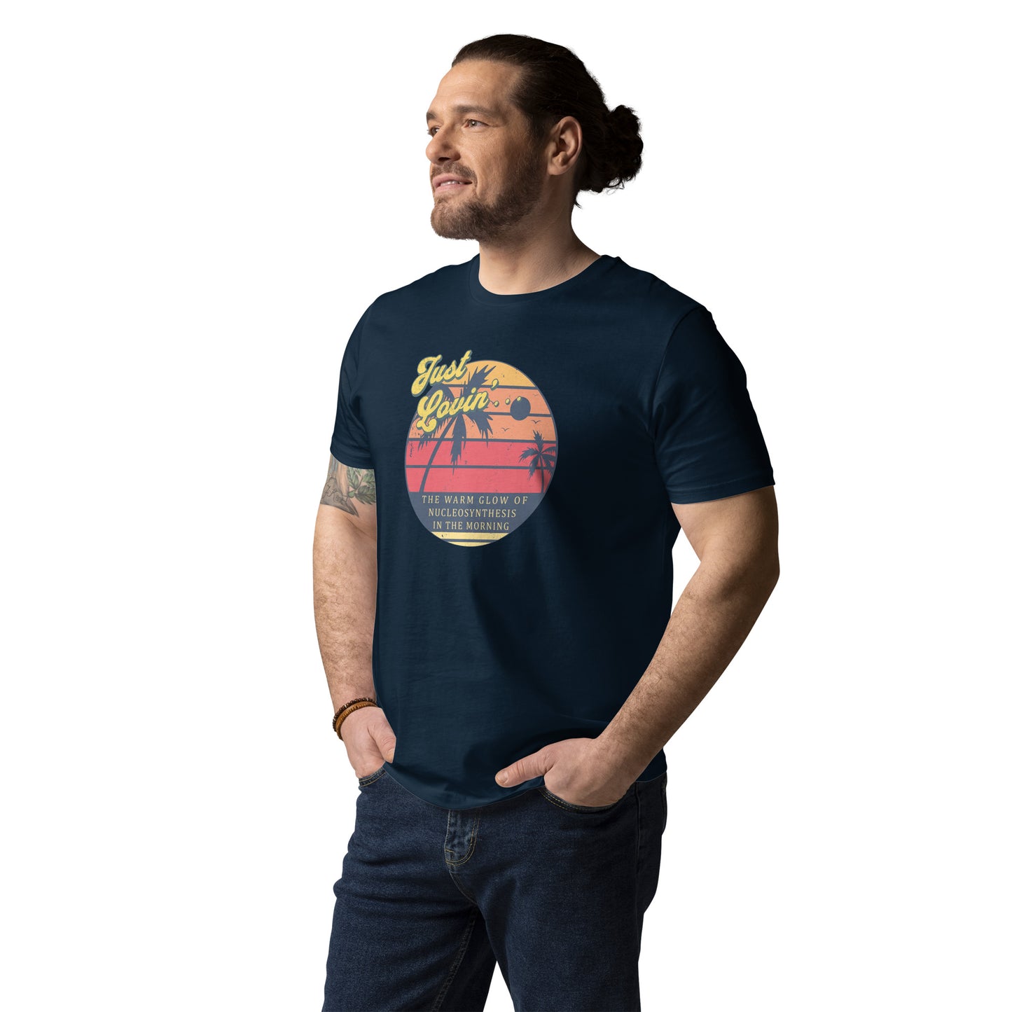 Unisex organic cotton t-shirt - Just Lovin' The Warm Glow Of Morning Sun