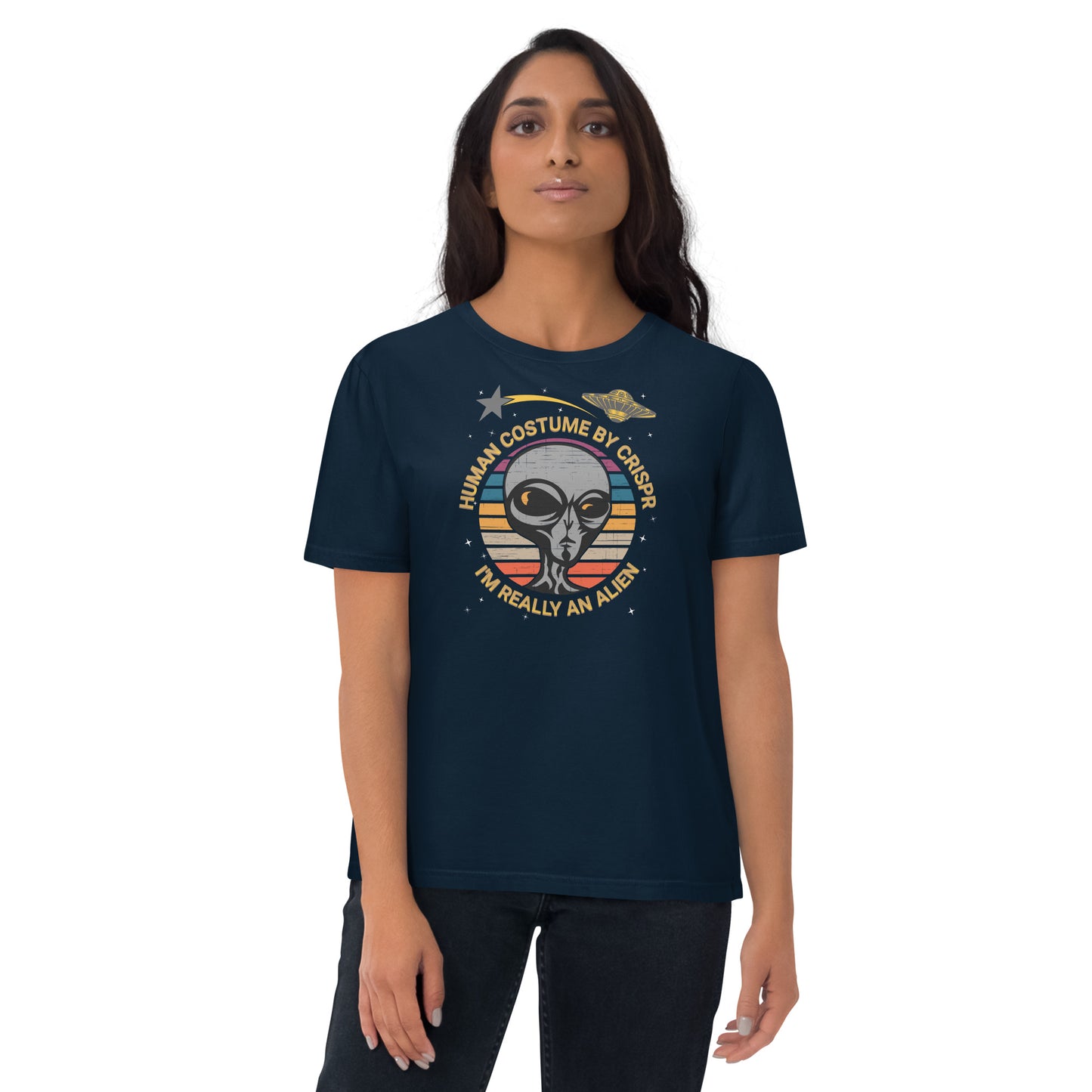 Unisex organic cotton t-shirt - Are CRISPr'd Aliens Amongst Us?