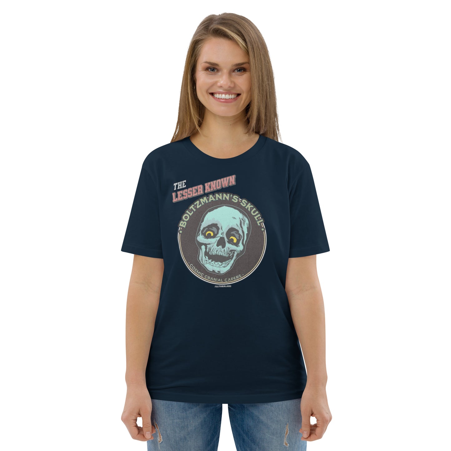 Unisex organic cotton t-shirt - Encounters with The Lesser Known Boltzmann's Skull