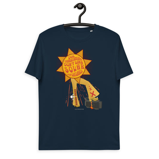 Unisex organic cotton t-shirt - Our Transformers Don't Like Superflares