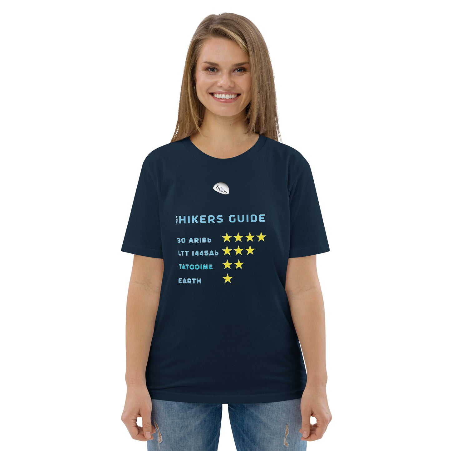 Unisex organic cotton t-shirt - Earth, Only A One Star Planet