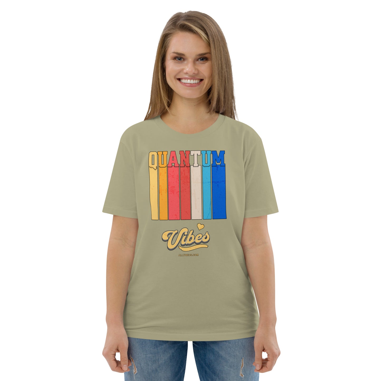 Unisex organic cotton t-shirt - Quantum Vibes