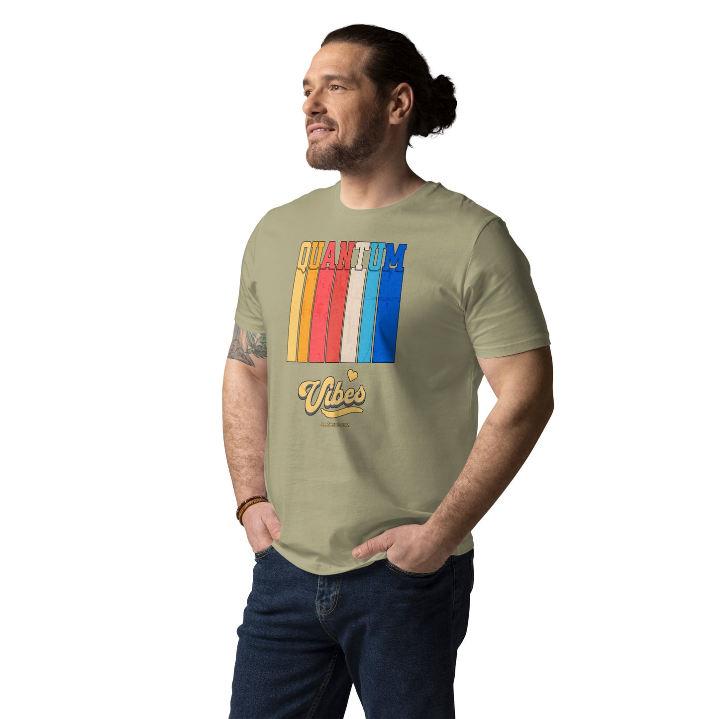 Unisex organic cotton t-shirt - Quantum Vibes