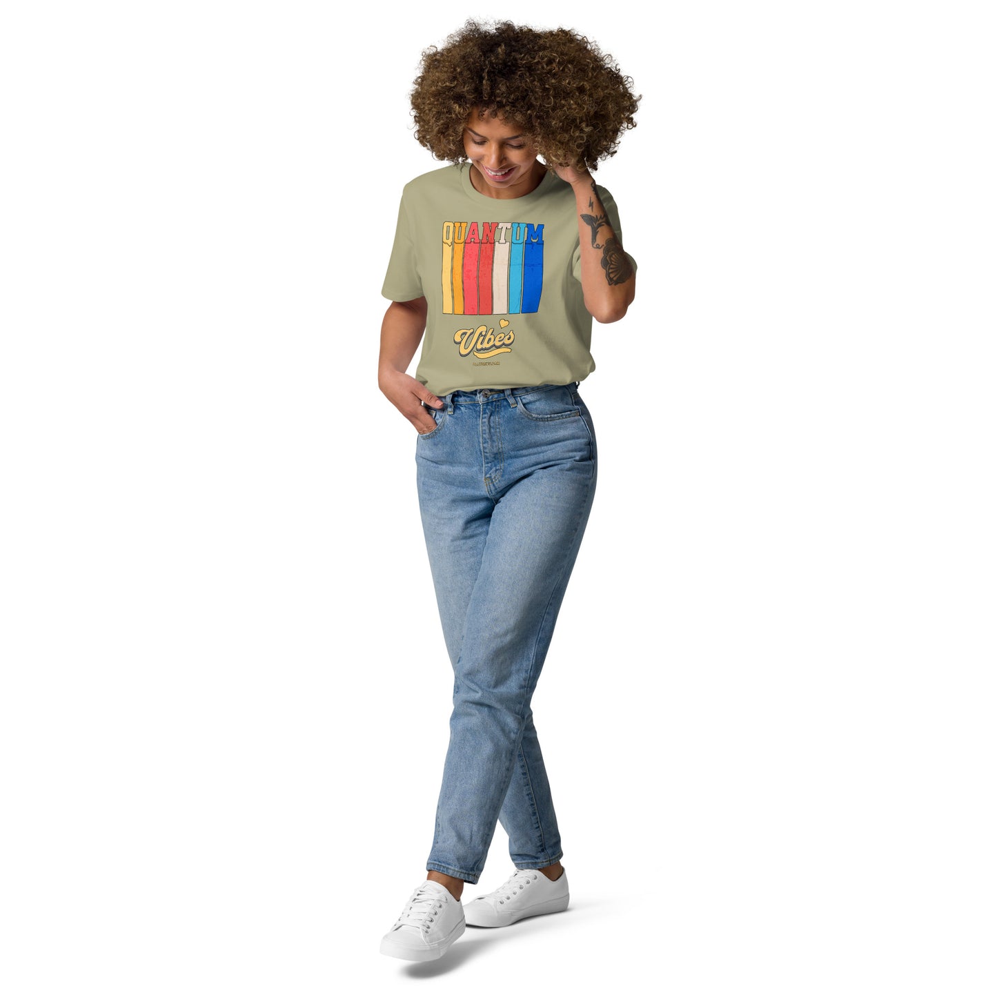 Unisex organic cotton t-shirt - Quantum Vibes