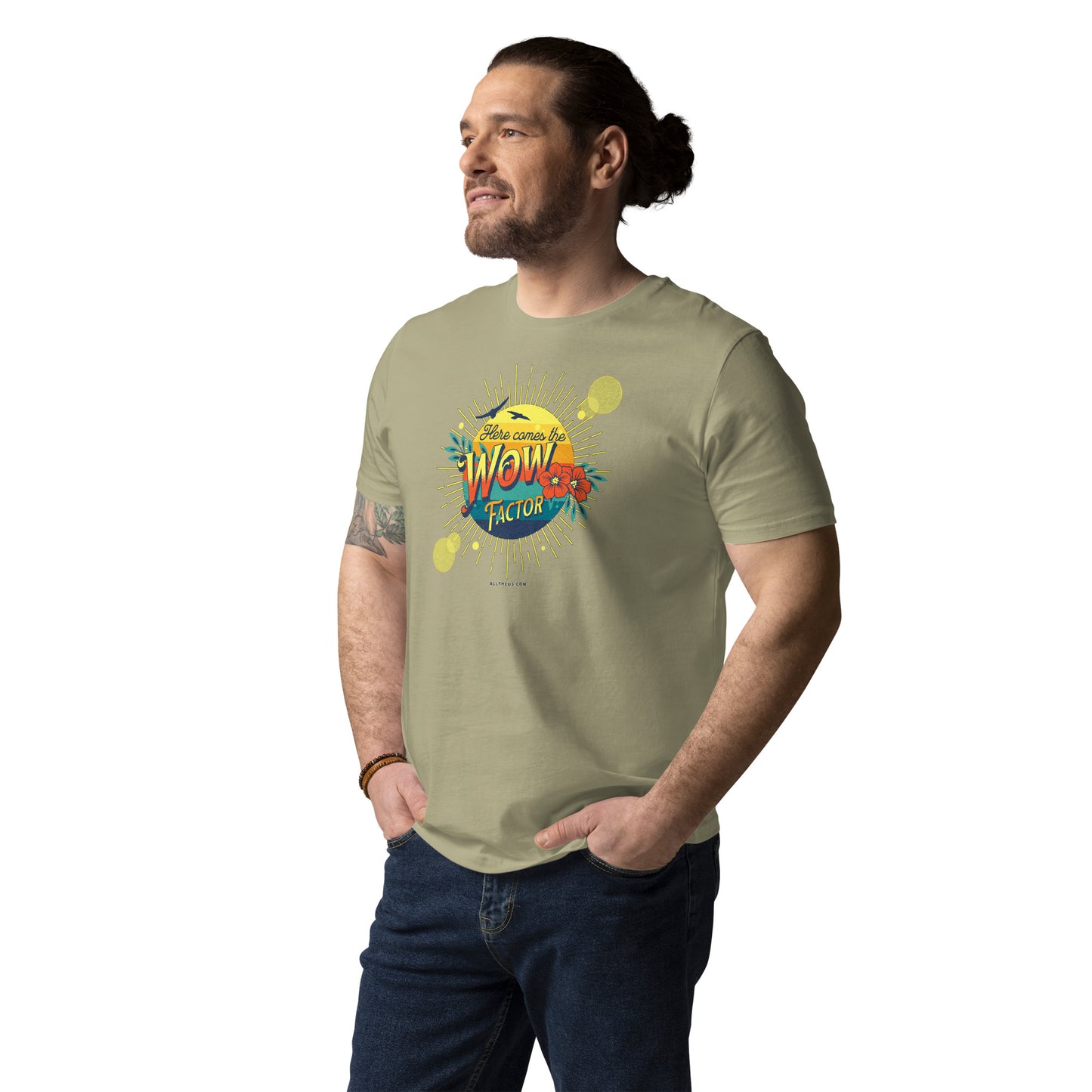Unisex organic cotton t-shirt - Here Comes The Sun's Wow Factor