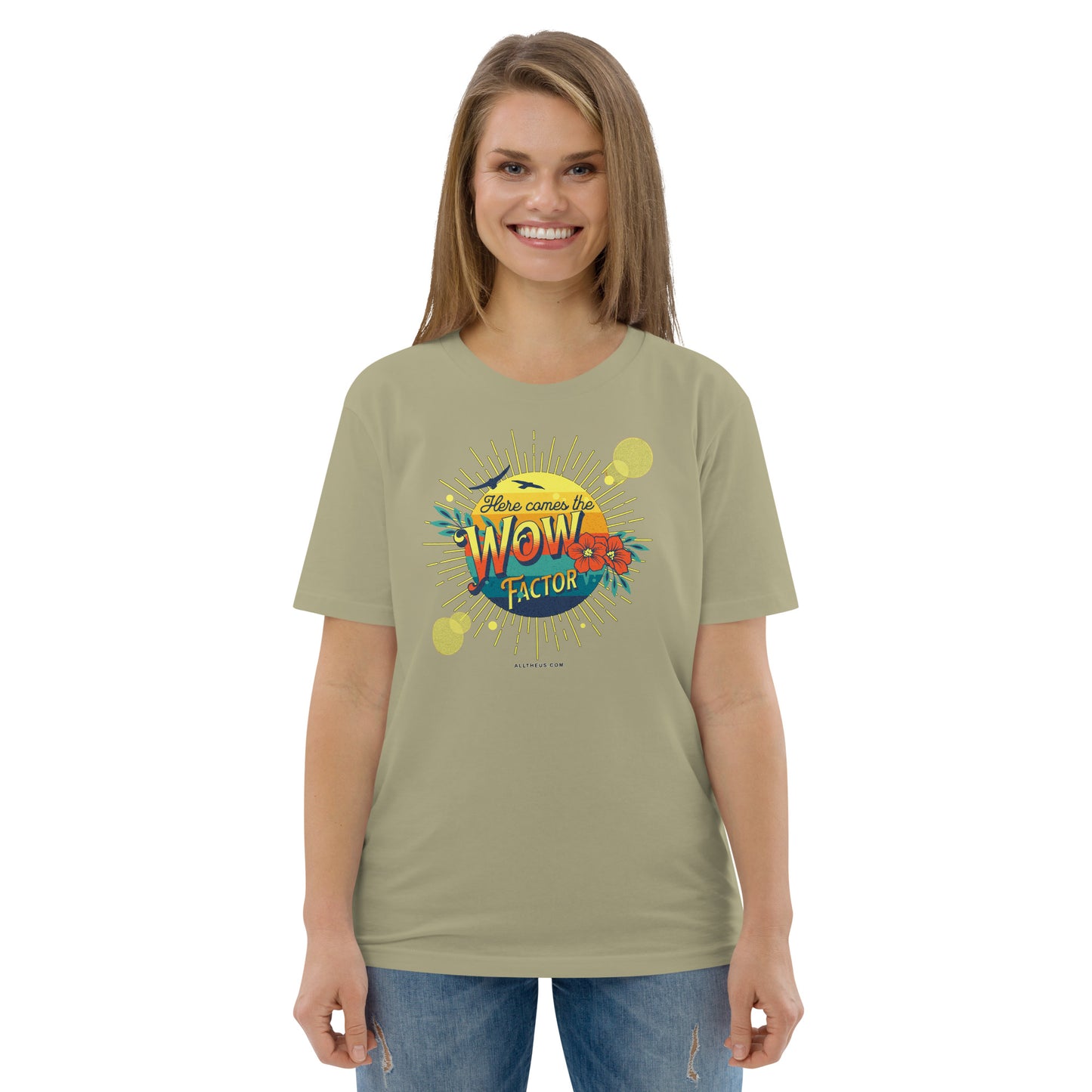 Unisex organic cotton t-shirt - Here Comes The Sun's Wow Factor