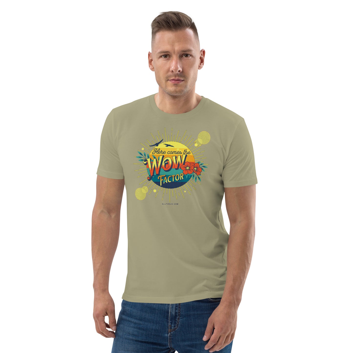 Unisex organic cotton t-shirt - Here Comes The Sun's Wow Factor