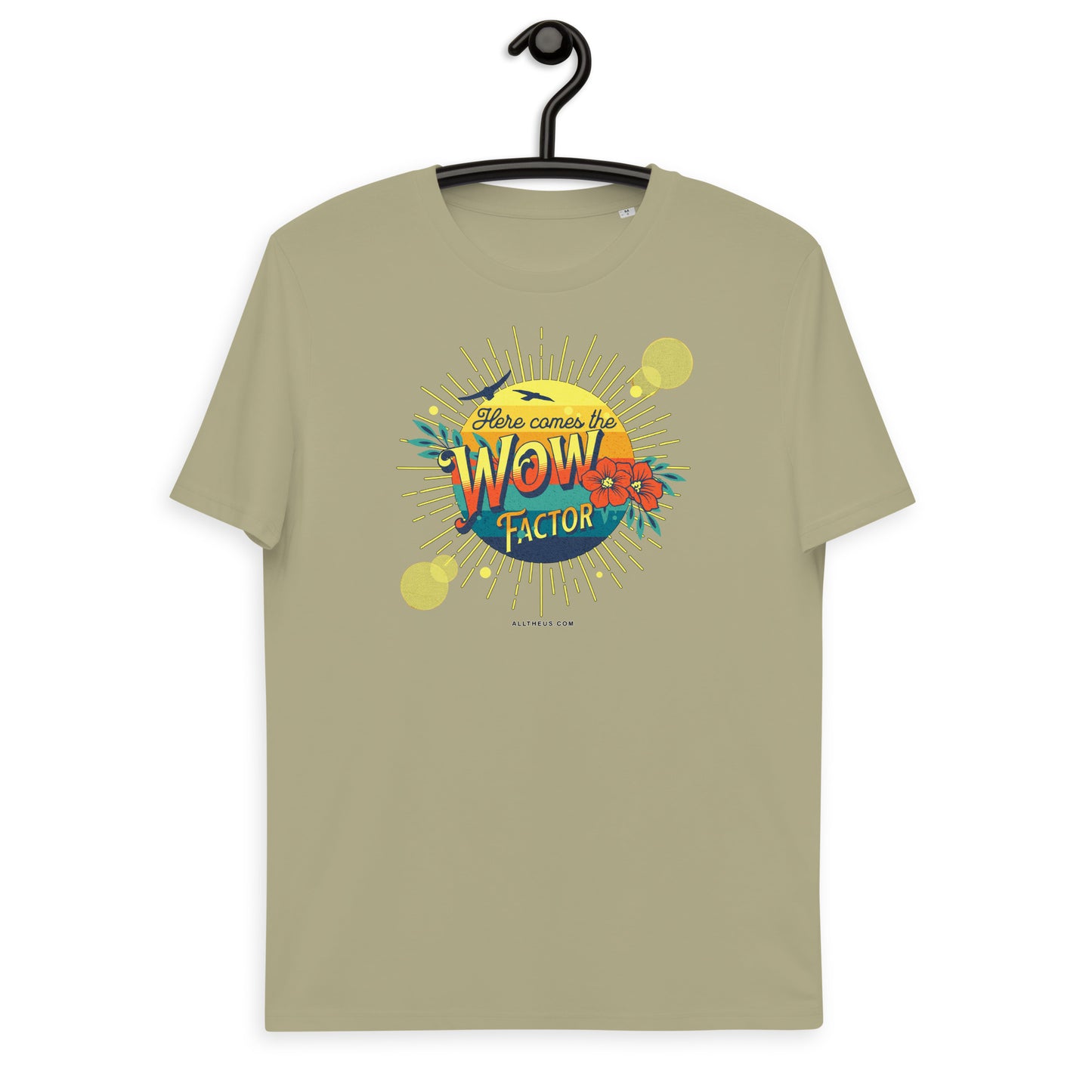 Unisex organic cotton t-shirt - Here Comes The Sun's Wow Factor