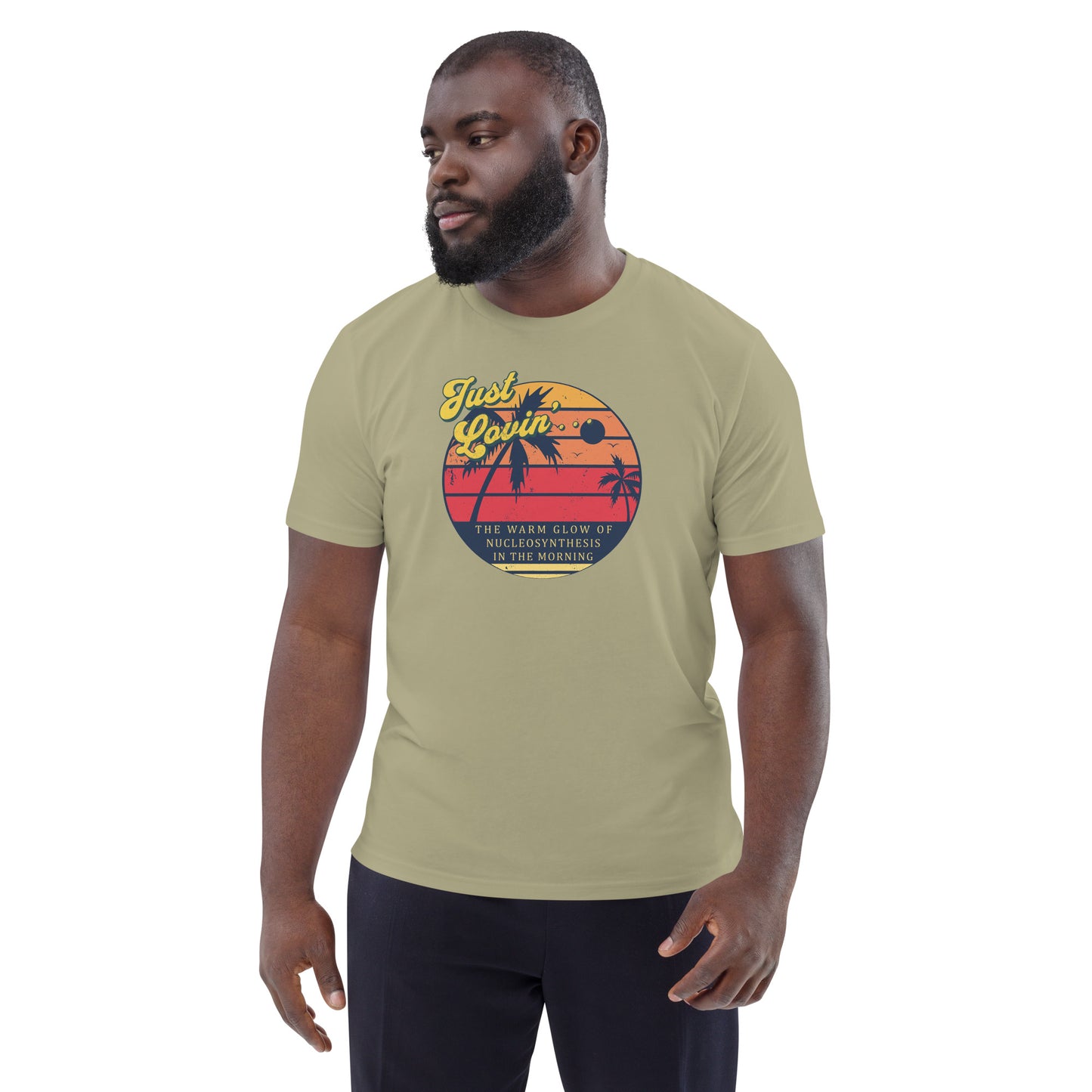 Unisex organic cotton t-shirt - Just Lovin' The Warm Glow Of Morning Sun