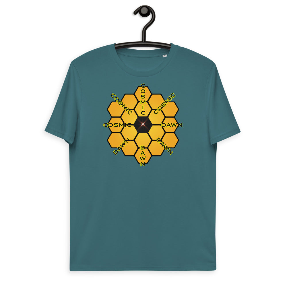 Unisex organic cotton t-shirt - JWST Peers Back To The Cosmic Dawn