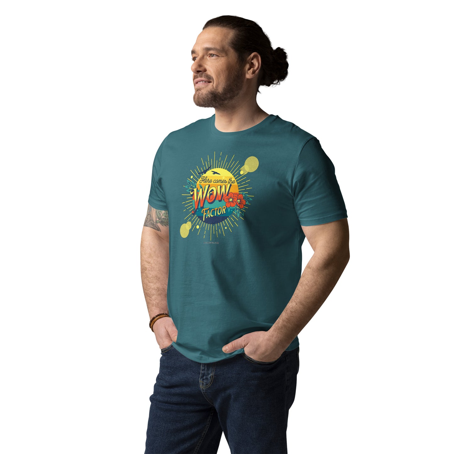Unisex organic cotton t-shirt - Here Comes The Sun's Wow Factor