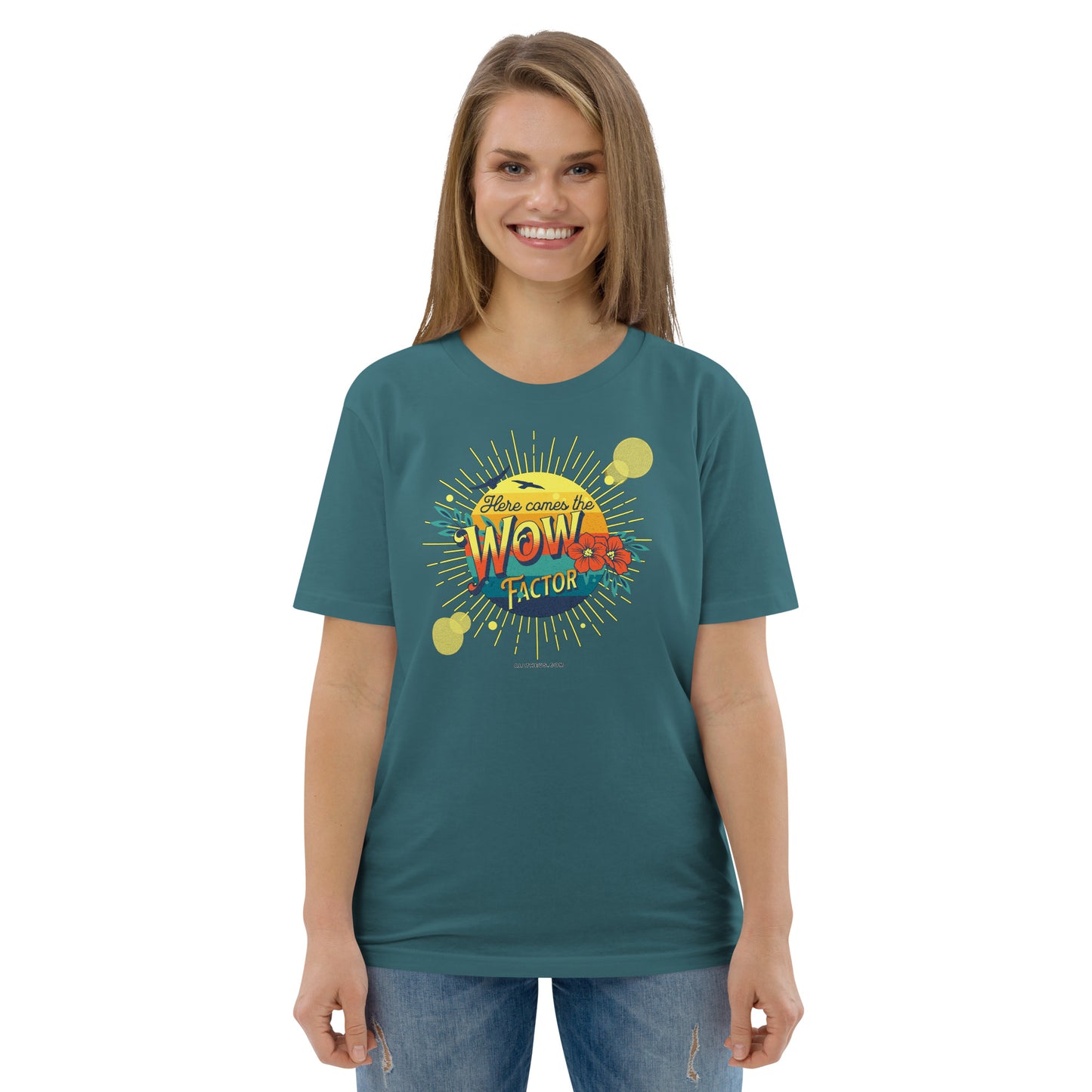 Unisex organic cotton t-shirt - Here Comes The Sun's Wow Factor