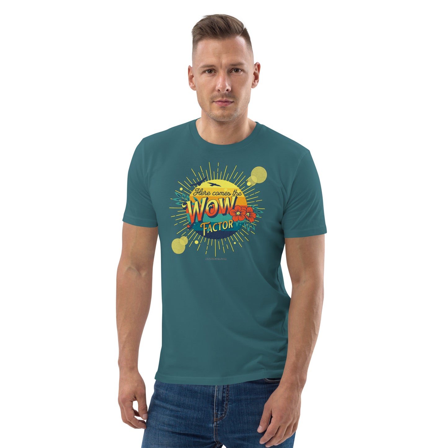 Unisex organic cotton t-shirt - Here Comes The Sun's Wow Factor
