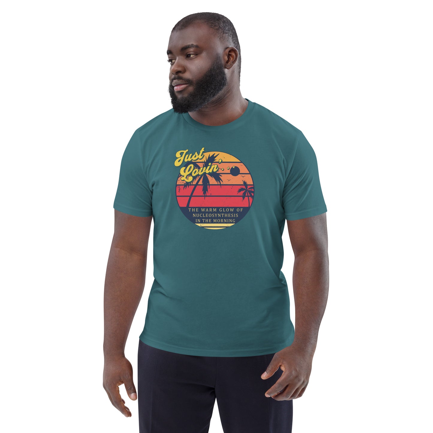 Unisex organic cotton t-shirt - Just Lovin' The Warm Glow Of Morning Sun