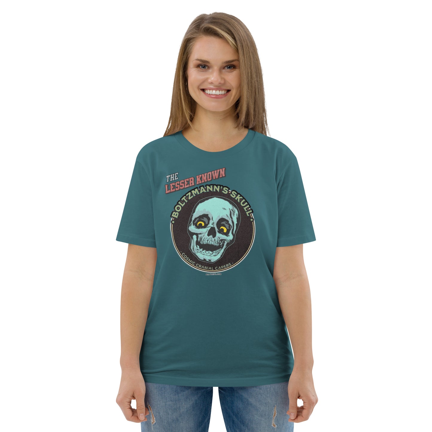 Unisex organic cotton t-shirt - Encounters with The Lesser Known Boltzmann's Skull
