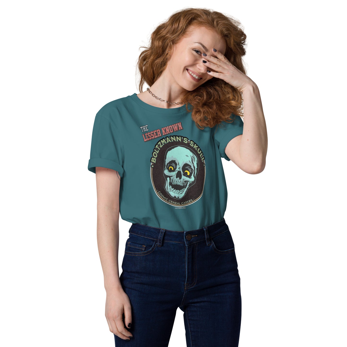 Unisex organic cotton t-shirt - Encounters with The Lesser Known Boltzmann's Skull
