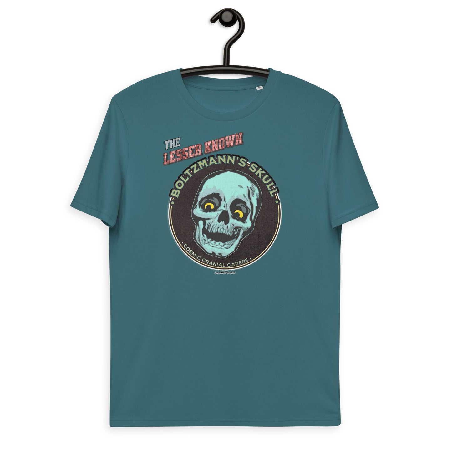 Unisex organic cotton t-shirt - Encounters with The Lesser Known Boltzmann's Skull