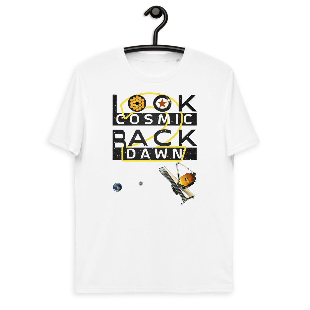 Unisex organic cotton t-shirt - JWST Looks Back To Our Cosmic Dawn