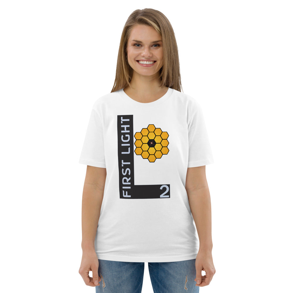 Unisex organic cotton t-shirt - JWST At the Lagrange 2