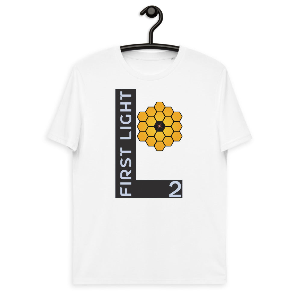 Unisex organic cotton t-shirt - JWST At the Lagrange 2