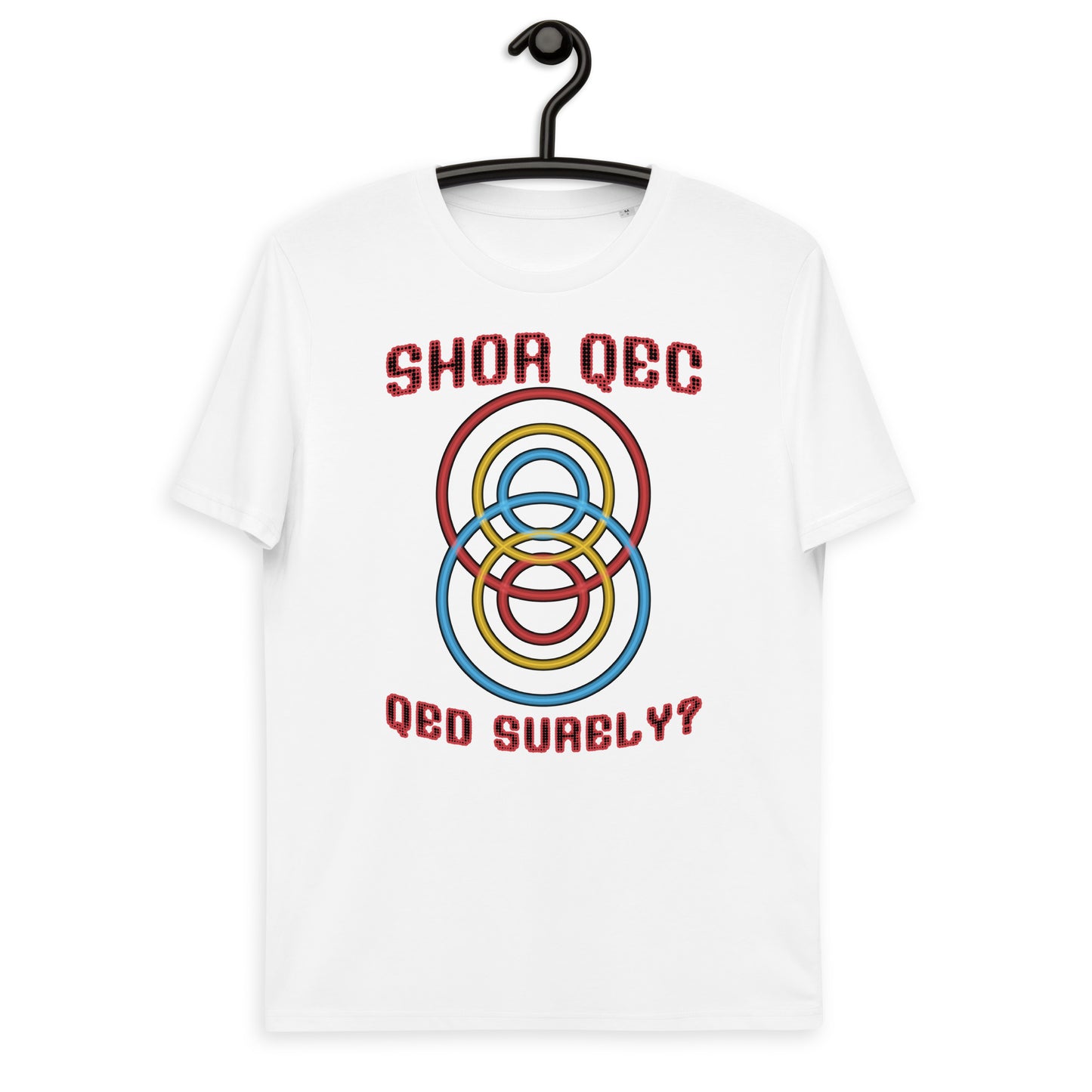 Unisex organic cotton t-shirt - Shor QEC, QED Surely?