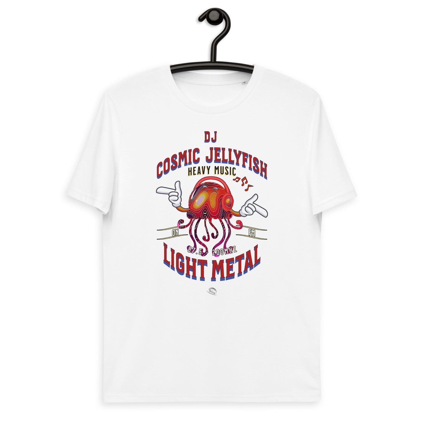 Unisex organic cotton t-shirt - DJ Cosmic Jellyfish Rocks The ABELL Club