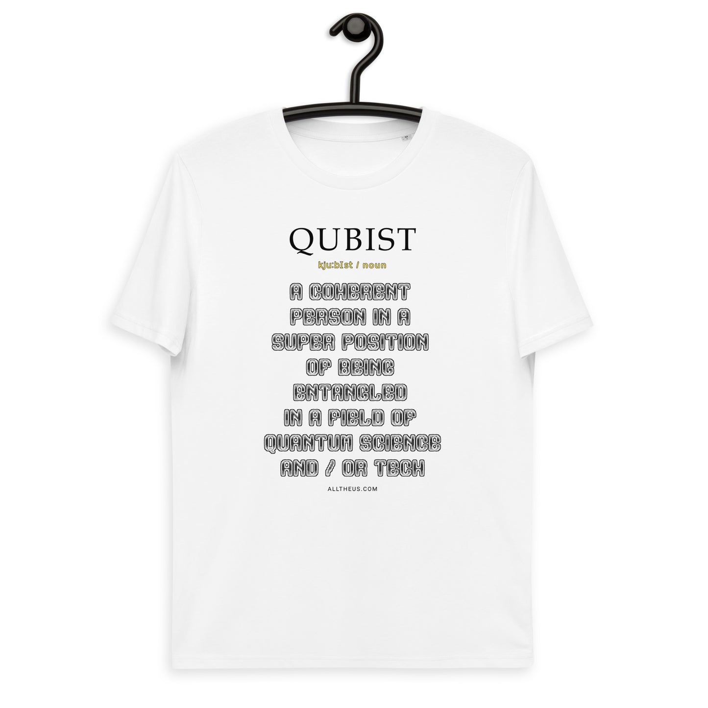 Unisex organic cotton t-shirt: Qubist Defined, Superposition A