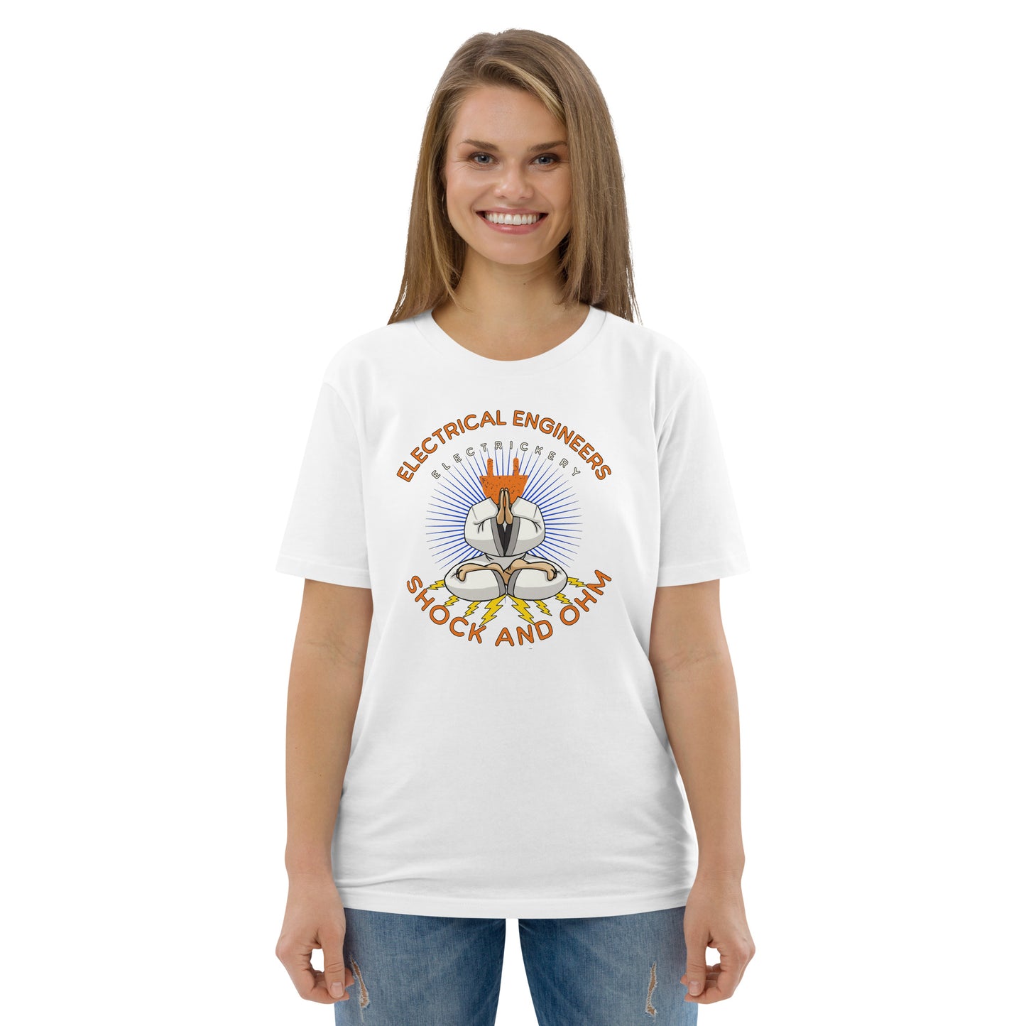 Unisex organic cotton t-shirt - Electrical Engineers Shock & Ohm