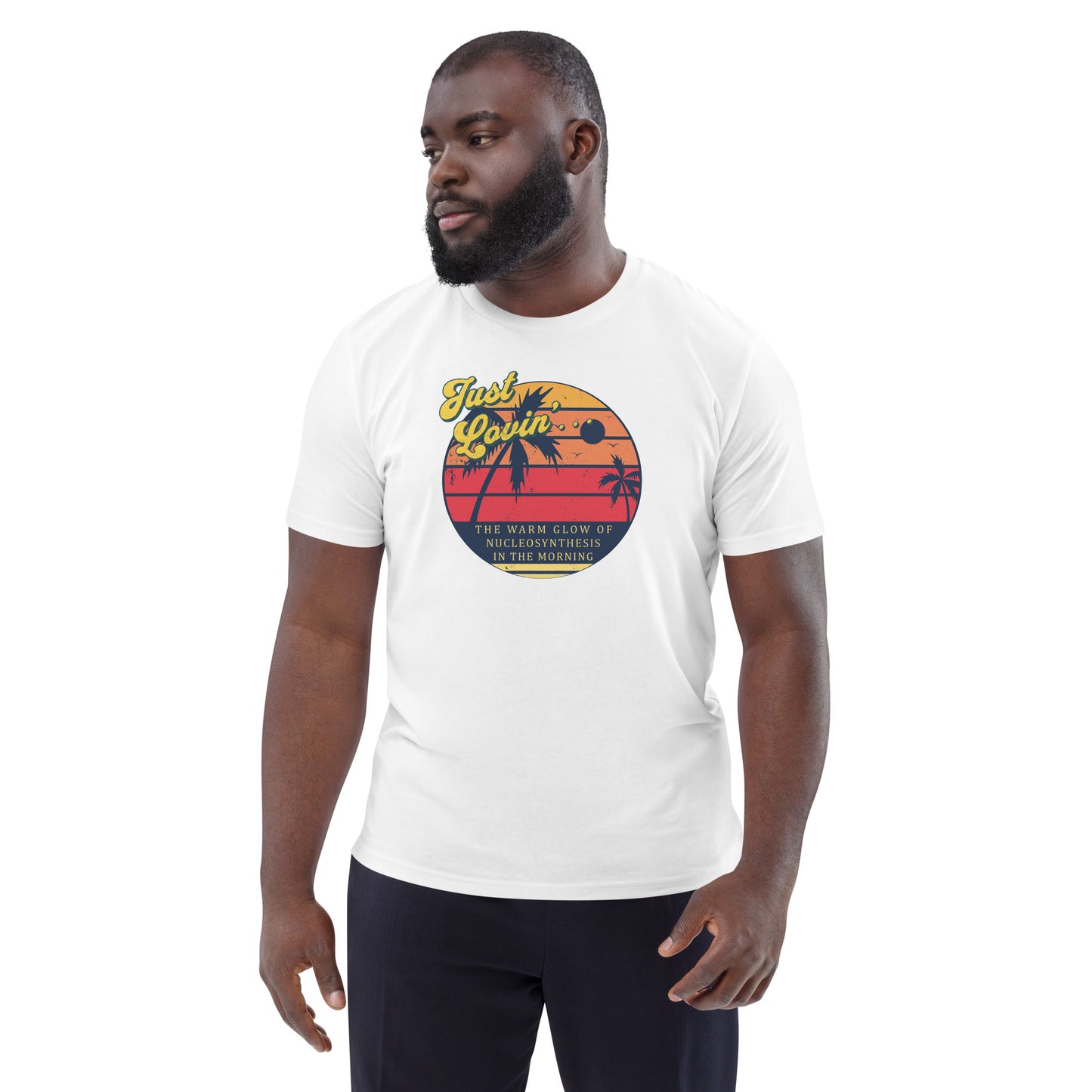 Unisex organic cotton t-shirt - Just Lovin' The Warm Glow Of Morning Sun