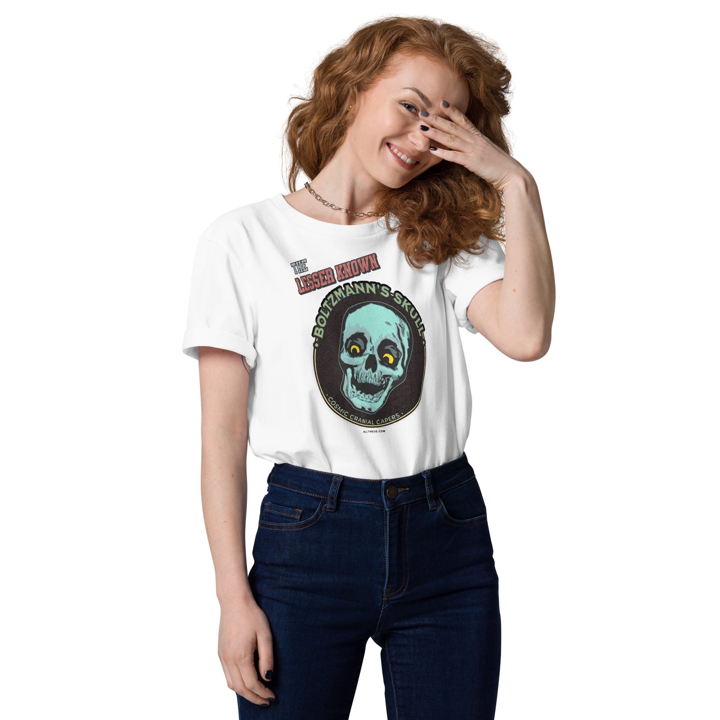 Unisex organic cotton t-shirt - Encounters with The Lesser Known Boltzmann's Skull
