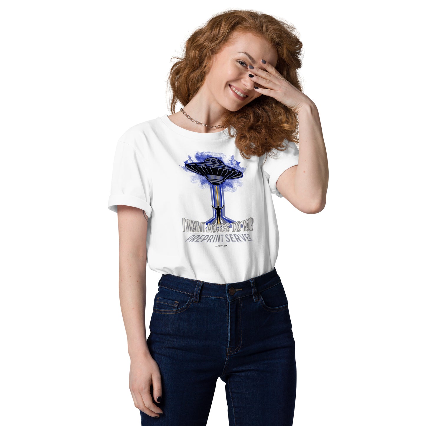 Unisex organic cotton t-shirt - I Want Access to Your Preprint Server!