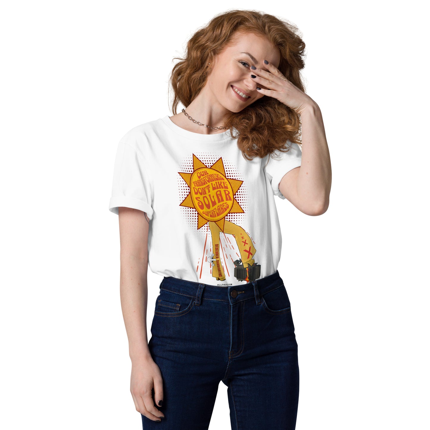 Unisex organic cotton t-shirt - Our Transformers Don't Like Superflares