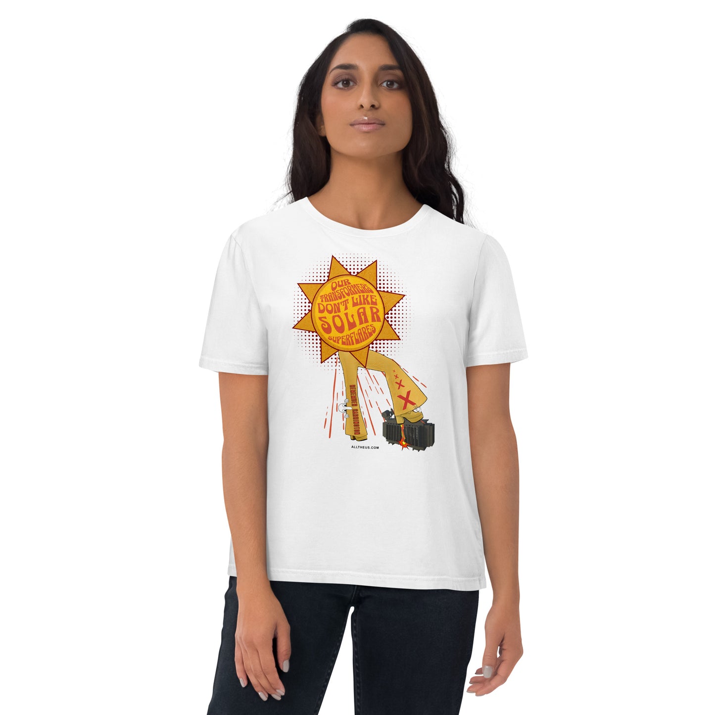 Unisex organic cotton t-shirt - Our Transformers Don't Like Superflares