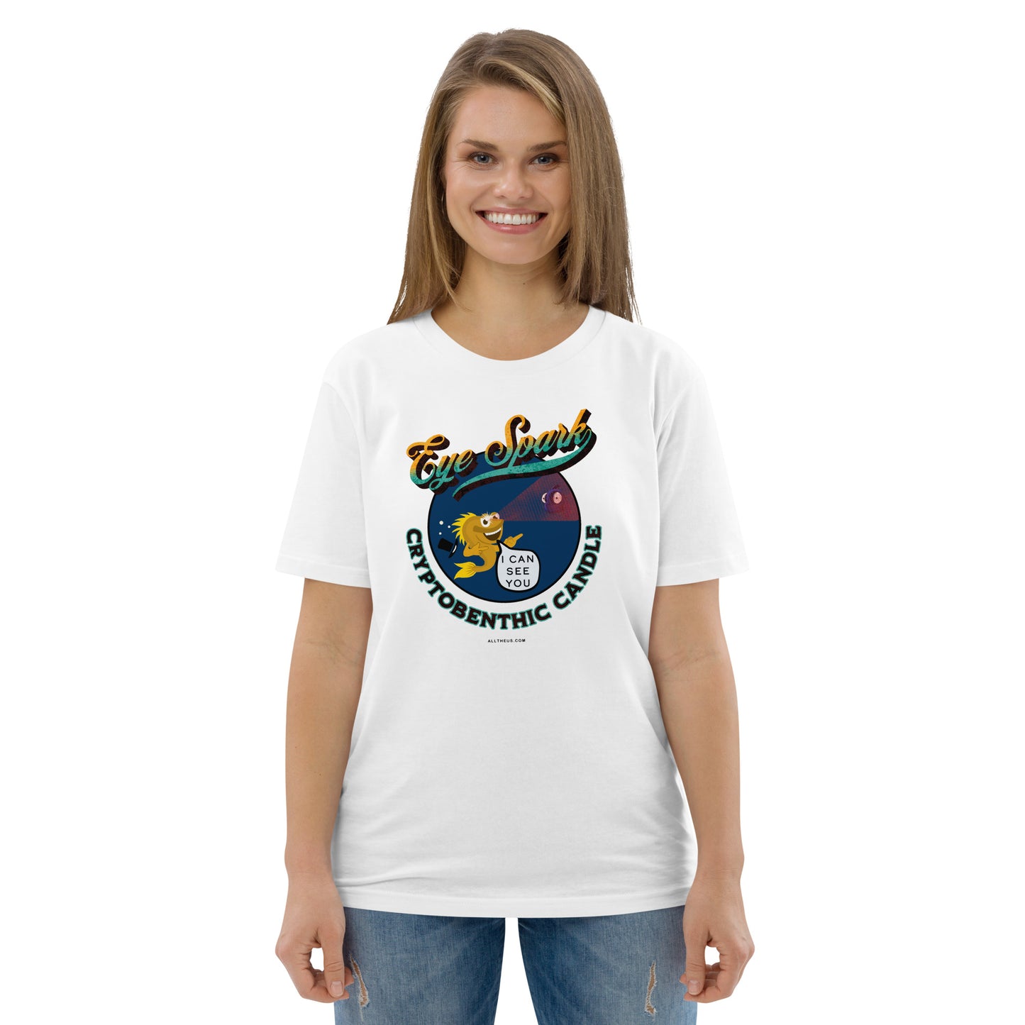 Unisex organic cotton t-shirt - A Top Hat & A Triplefin Eye Twinkle?