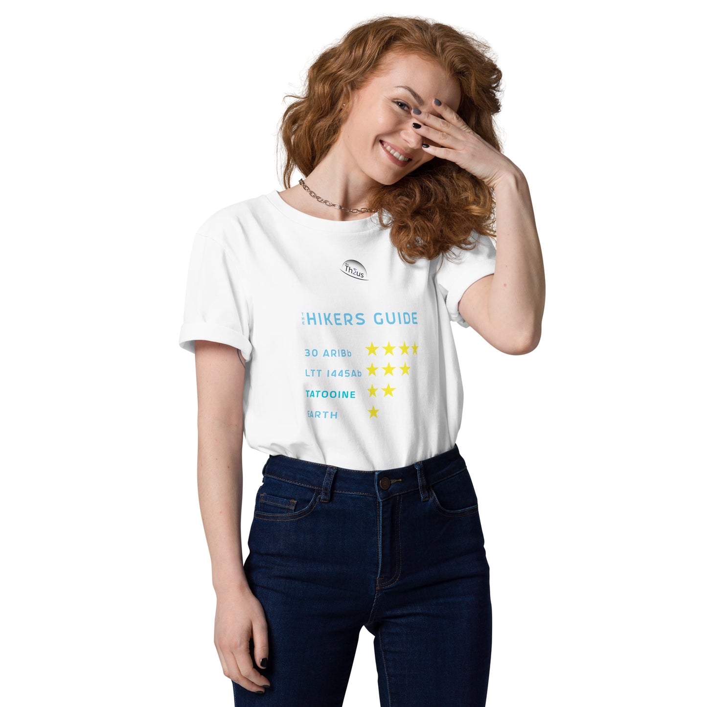Unisex organic cotton t-shirt - Earth, Only A One Star Planet