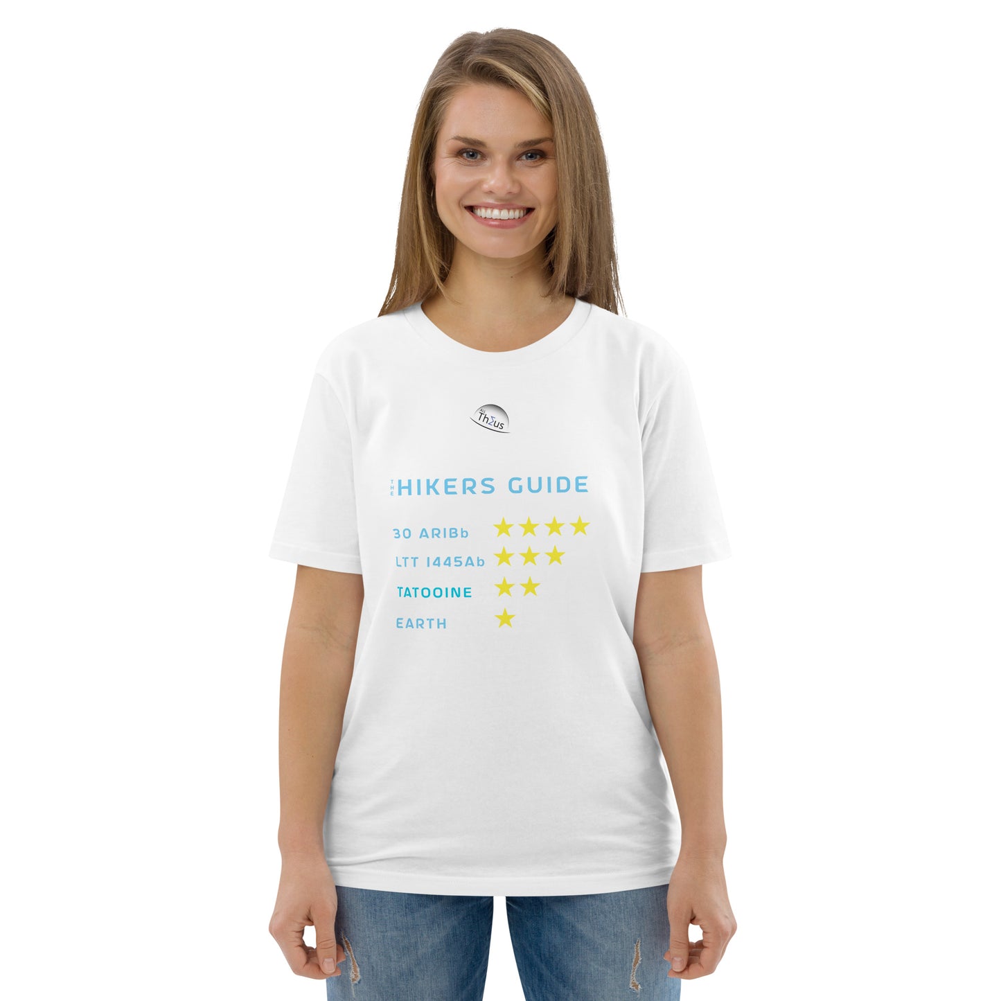 Unisex organic cotton t-shirt - Earth, Only A One Star Planet