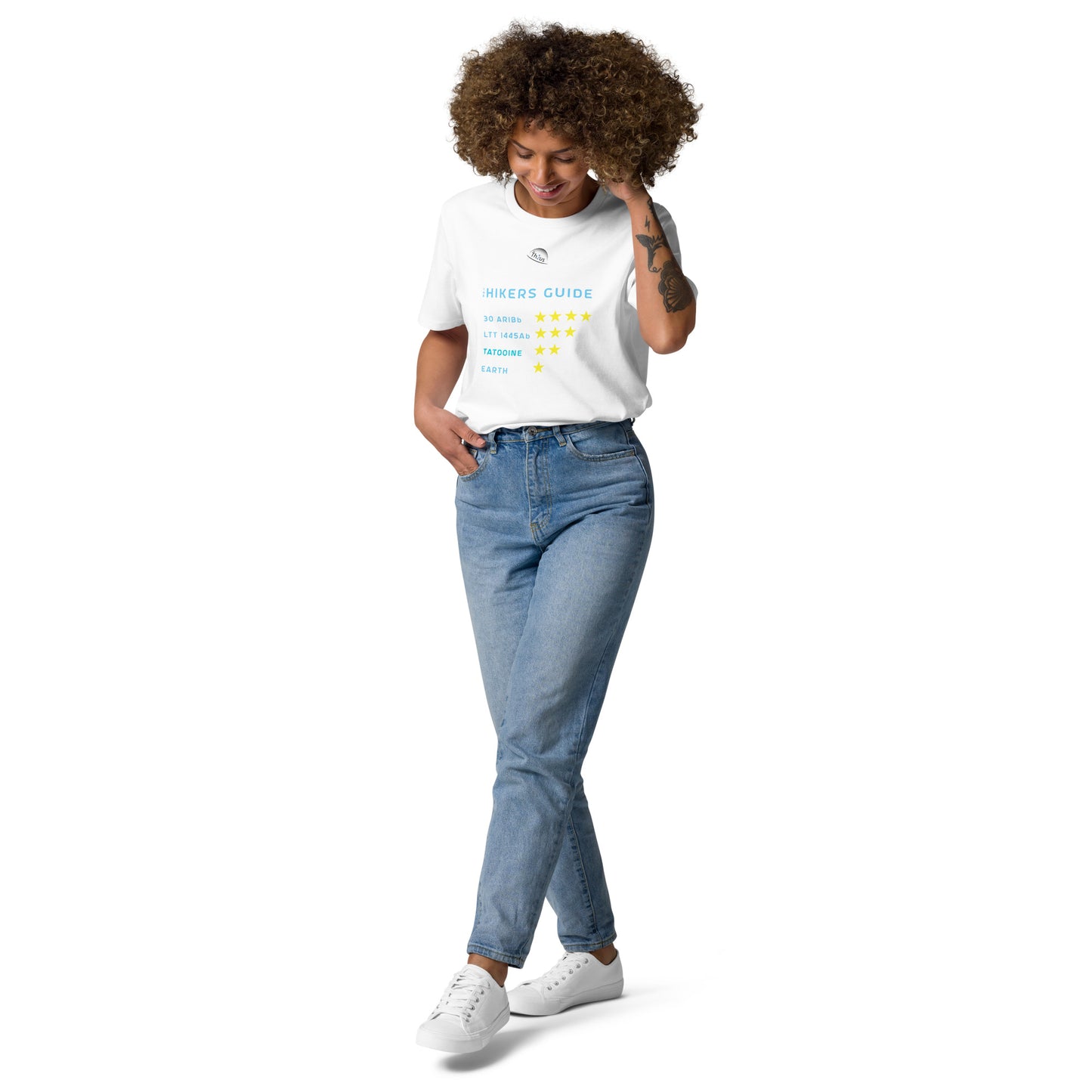 Unisex organic cotton t-shirt - Earth, Only A One Star Planet